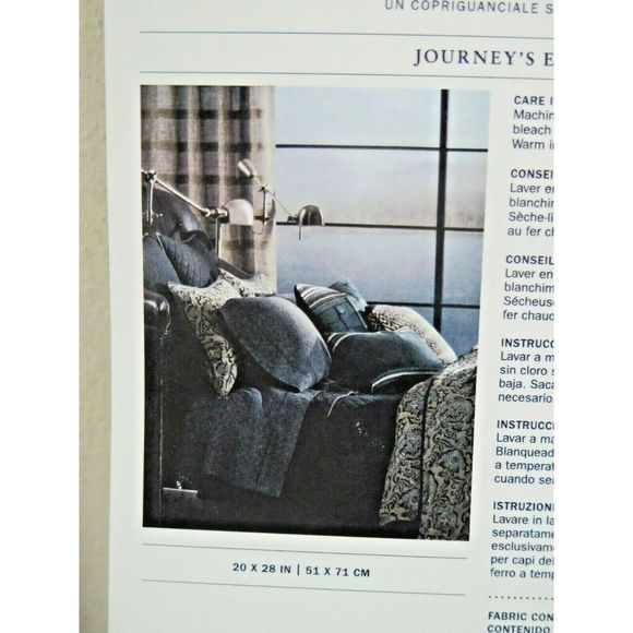 RALPH LAUREN JOURNEYS END RAINEY FLORAL NAVY 1pc STANDARD PILLOW SHAM NIP $130 - Picture 7 of 7